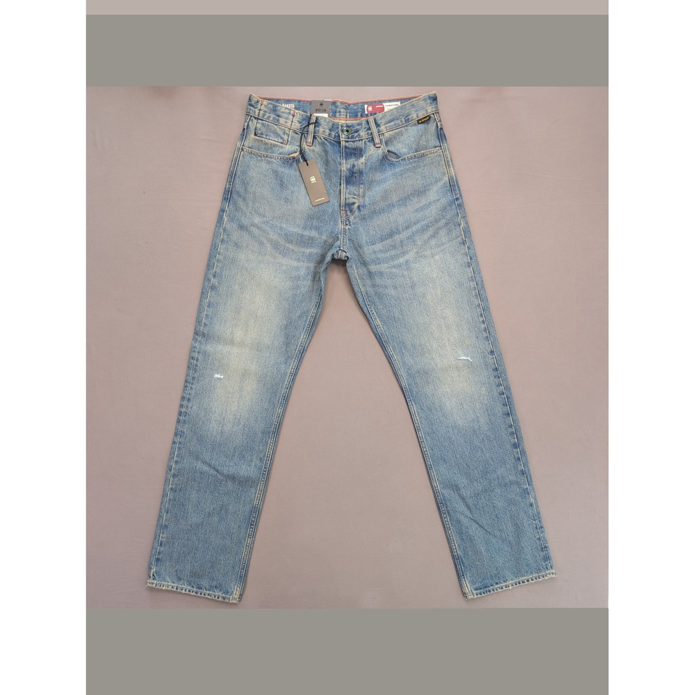 G-Star Raw Dakota Straight Jeans 32x34 Japanese Denim NWT Distressed Fade